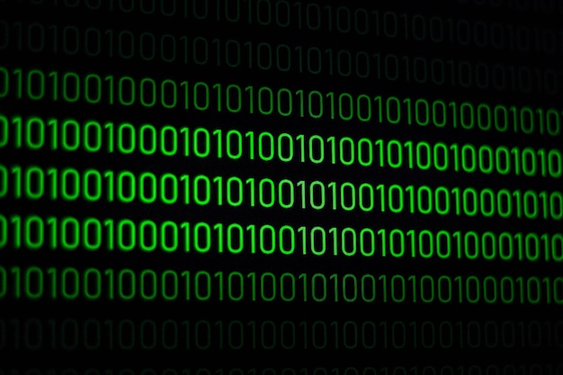 Text written on black background