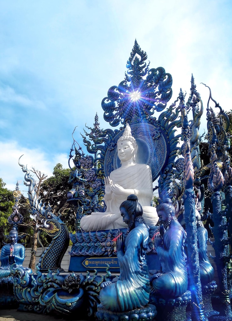 Photo thai bhuddha sculpture statue