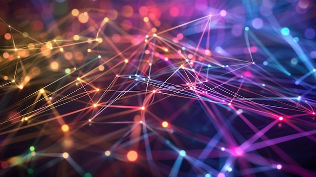 The Connected Cosmos Lines and Light Depict Network Revolution