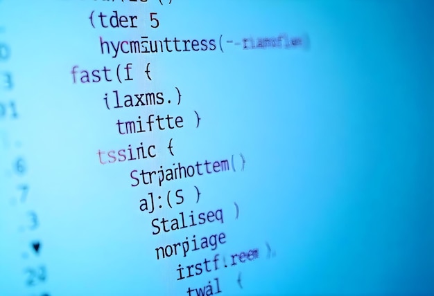 The image is a closeup of a code written in a programming language