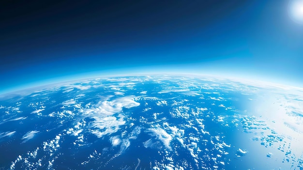 the planet earth is seen from space