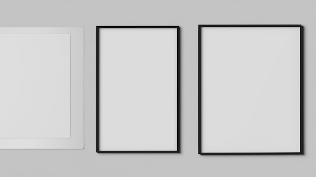 Three frames with one that says " four " on the bottom.