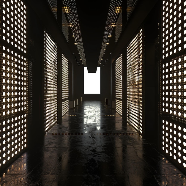 Treading screens in a black room
