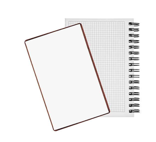 Two notepads isolated