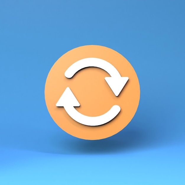 update icon 3d render illustration