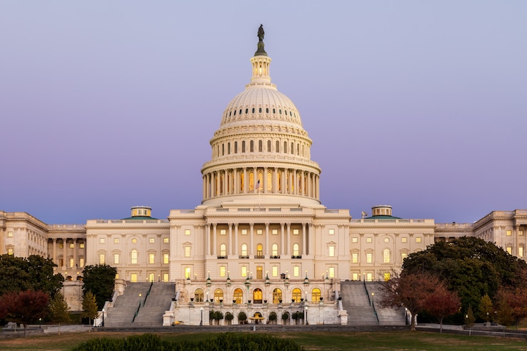 Photo us capitol building at afternoon