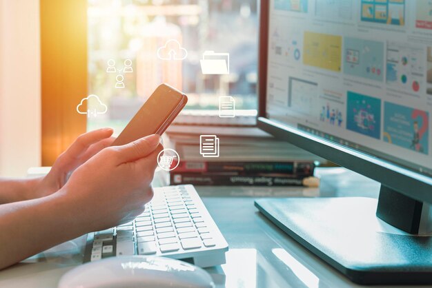Using smart phone in financial market, cryptocurrency market,