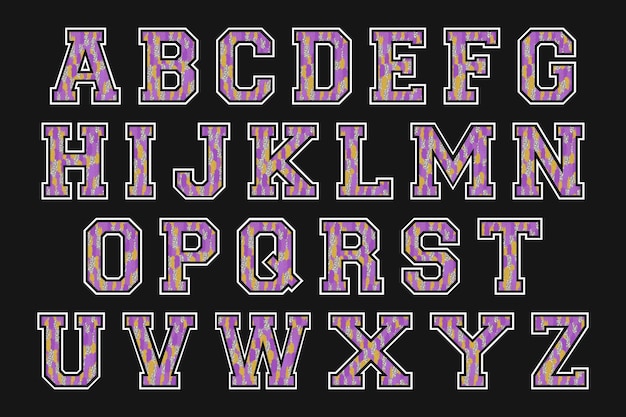 Varsity Alphabet