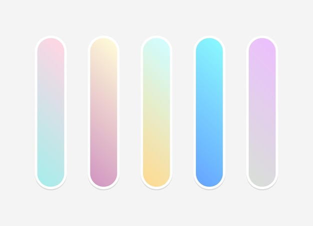 vector colorful gradient collection vector vibrant colorful gradients swatches set