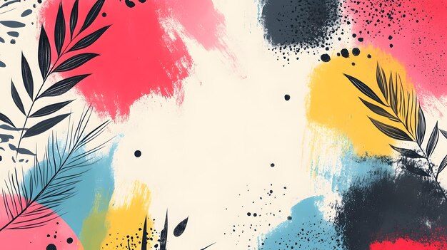 vector design with abstract forms and floral patterns blending seamlessly creating a smooth and dynamic background