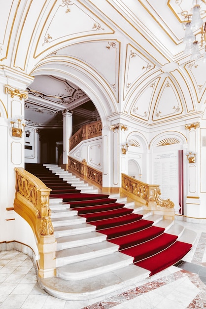 view of staircase inside a theater