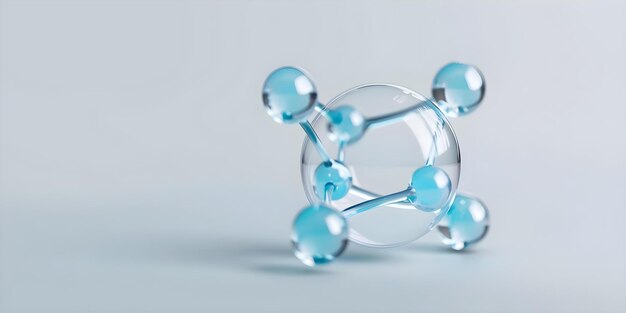 Visual Representation of a Molecule39s Atomic Structure in 3D Concept Chemistry Molecules Atomic Structure 3D Modeling Visualization