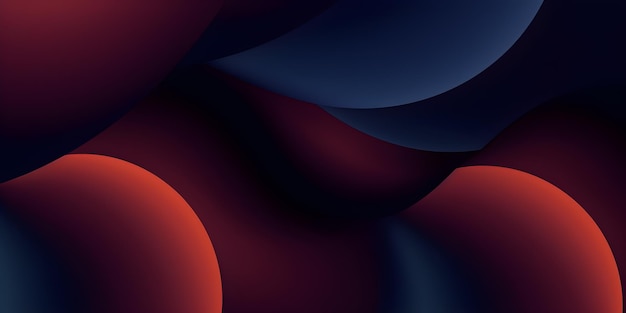 Wave Background Red and Dark Blue