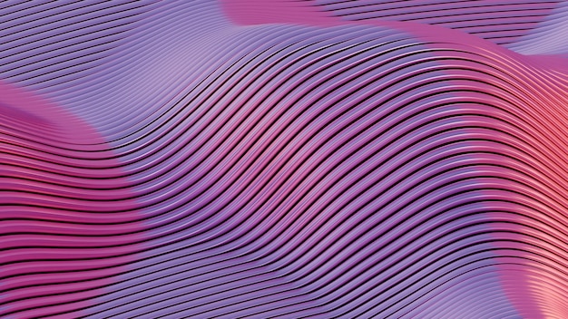 Waves of dynamic waveforms with effects creating a visually rhythmic and harmonious composition