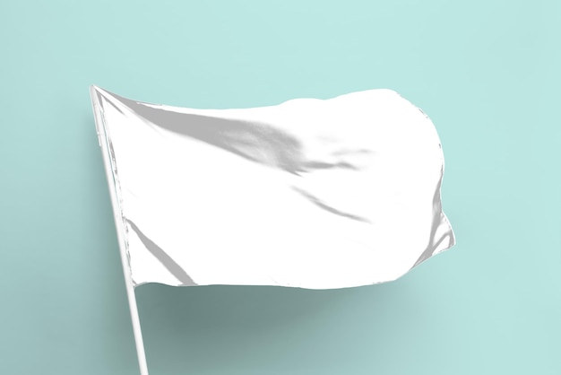 Waving flag png mockup transparent design