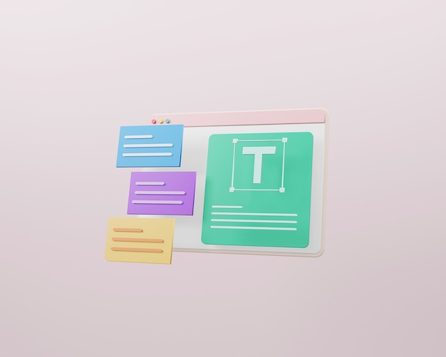 web design and web development concept