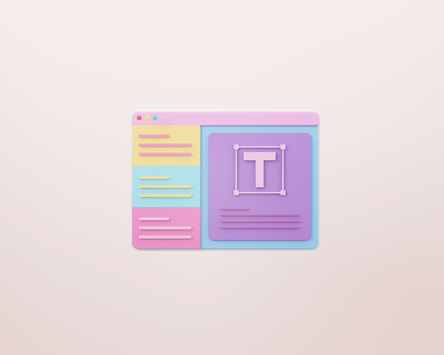 web design and web development concept