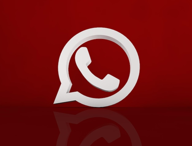 Whats app logo image 3d rendering 3d render images