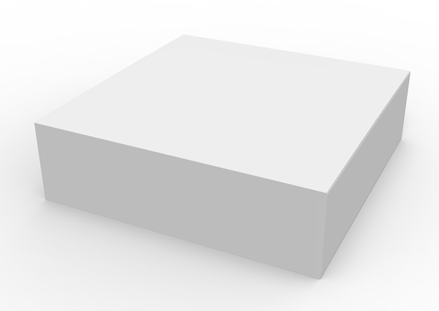 White Blank Product Package Box