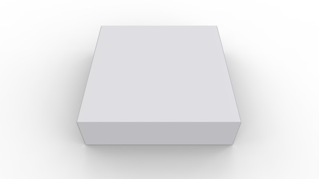 White Blank Product Package Box.
