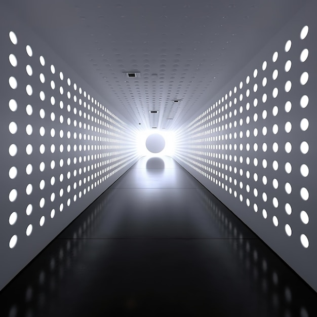 wide futuristic tunnel