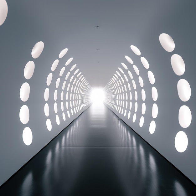 wide futuristic tunnel