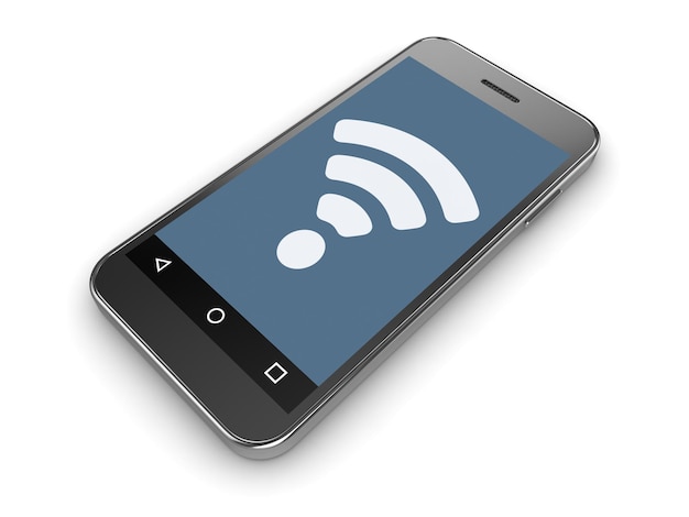 Wifi Sign on Mobil Phone Screen