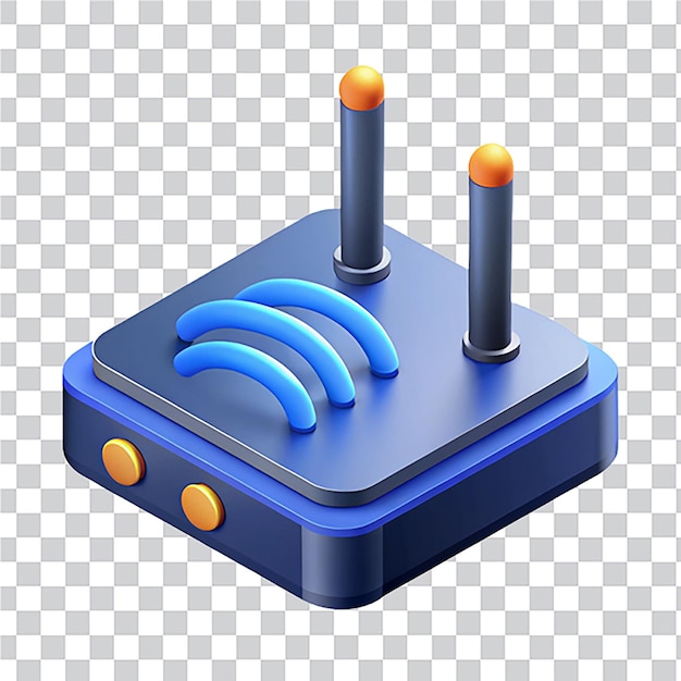 wireless router in isometric style