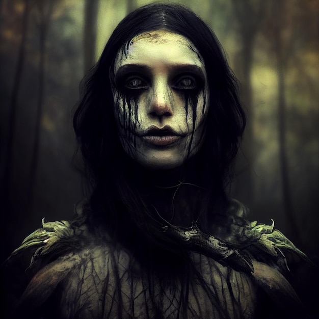 witch woman horror portrait
