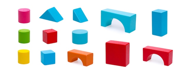Wooden building blocks