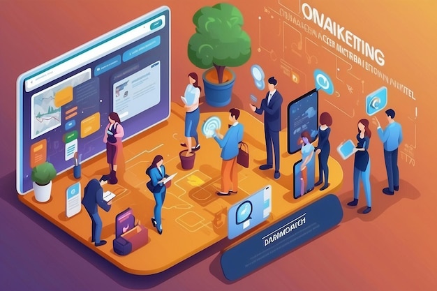 Workflow group of programmers Programmers in the coding process Programming concept