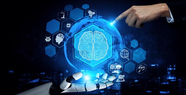xai future artificial intelligence robot and cyborg