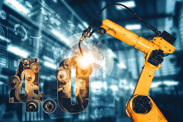 XAI Smart industry robot arms for digital factory production technology