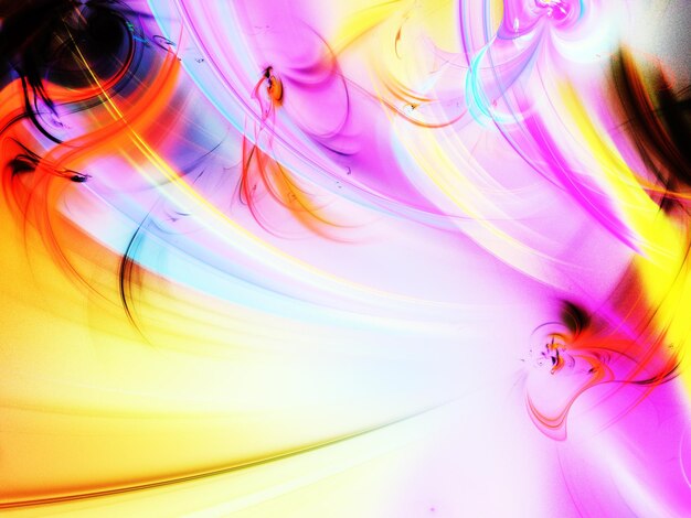 yellow abstract fractal background 3d rendering illustration