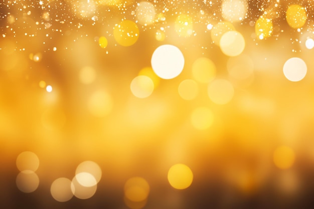 Yellow Bokeh Background Yellow Bokeh Wallpaper Yellow Bokeh Light Background Bokeh Background Blur background golden yellow bokeh background Bokeh effect background AI Generative
