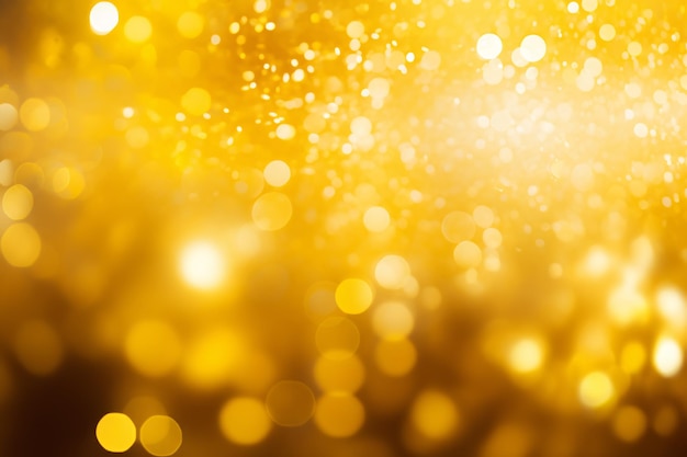 Yellow Bokeh Background Yellow Bokeh Wallpaper Yellow Bokeh Light Background Bokeh Background Blur background golden yellow bokeh background Bokeh effect background AI Generative