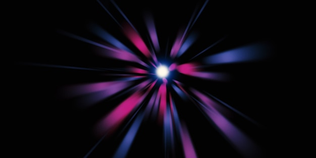 zoom laser light line explosion of light diffused laser light 3d illustration