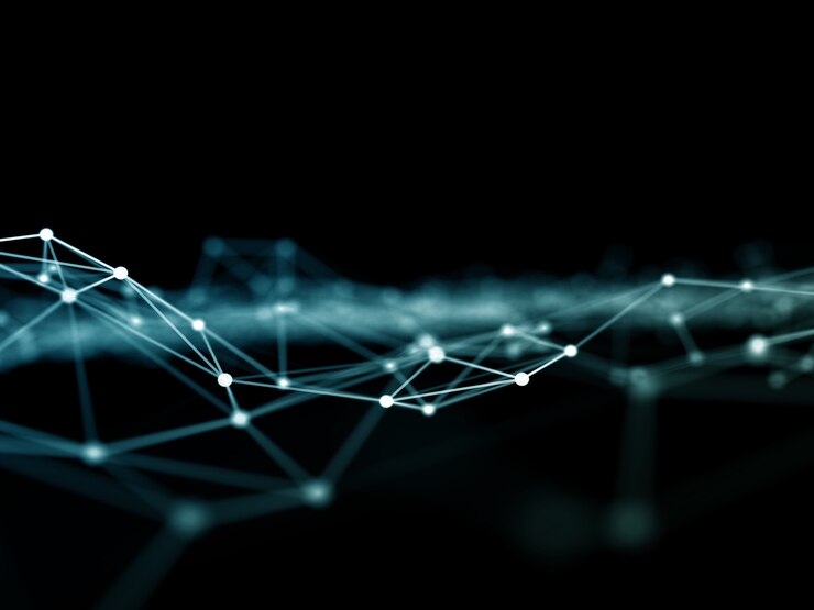 Miễn phí Photo 3d abstract dots and lines connected