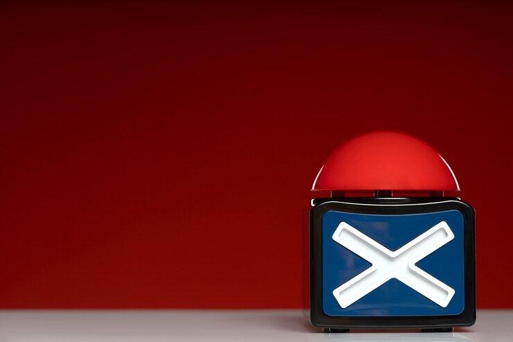 Miễn phí Photo buzzer on table with red background