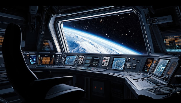 control table of a spacecraft from the inside