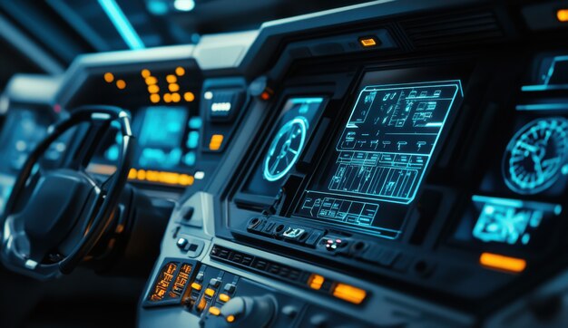 control table of a spacecraft from the inside