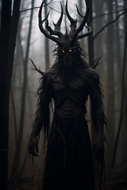 dark fantasy creature  scene