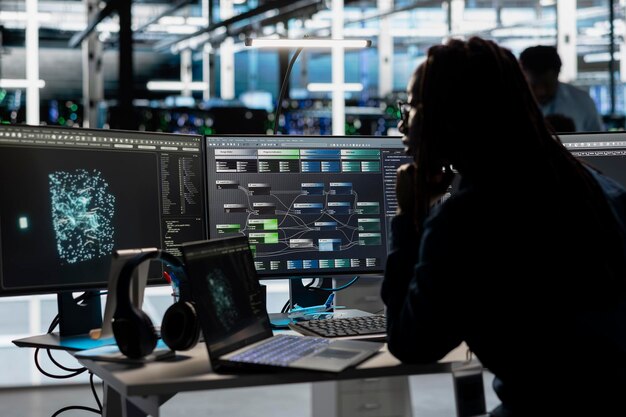 Data center engineer implements AI virtualization frameworks and node trees