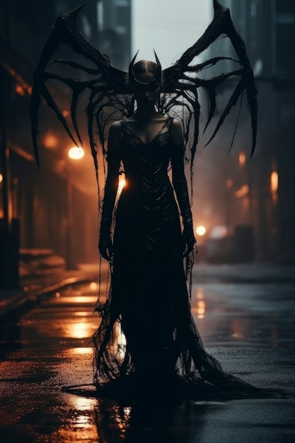 female representation of demon entity