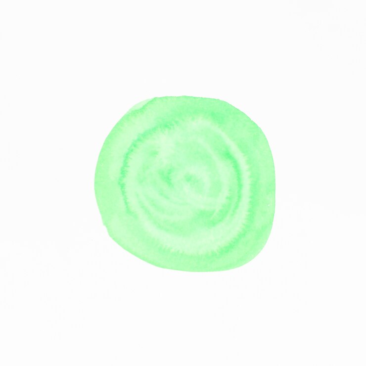 Miễn phí Photo green watercolor blot isolated on white backdrop