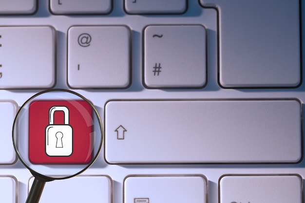 keyboard with a letter padlocked