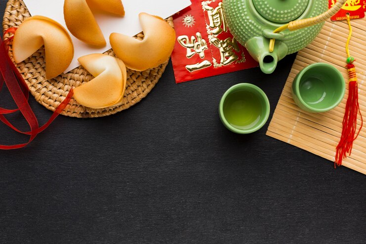 Miễn phí Photo new year fortune cookies flat lay