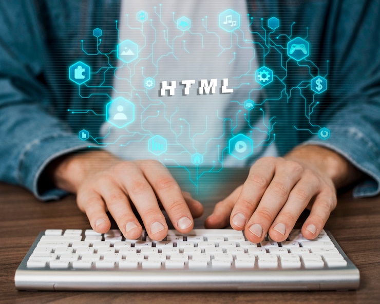 Miễn phí Photo người làm việc với html trên máy tính