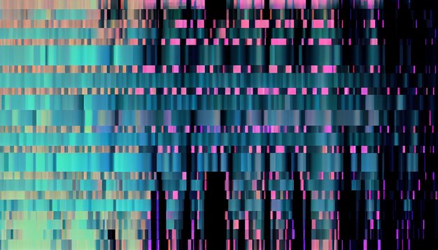 Pixelated abstract modern pattern on computer monitor backdrop generative AI