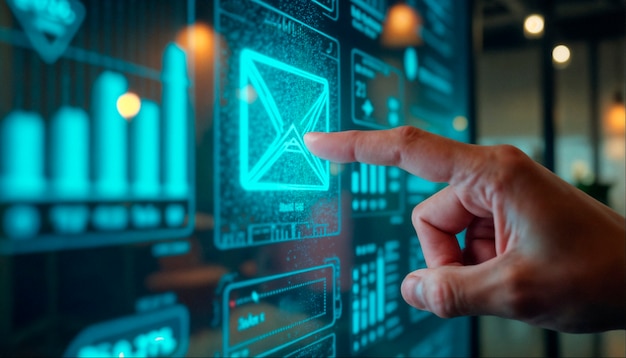 Touching the future: email interface